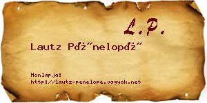 Lautz Pénelopé névjegykártya
